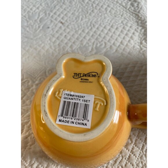 THT Designs Cat Teapot Stacked Cup and Pot Set Cat with fish tag - Picture 7 of 9